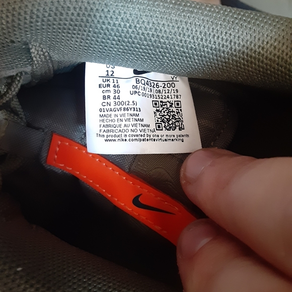 NIKE Air Force 1's '07 low Medium Olive/Starfish BQ4326-200 Men's Size 12 Shoes - Picture 15 of 16